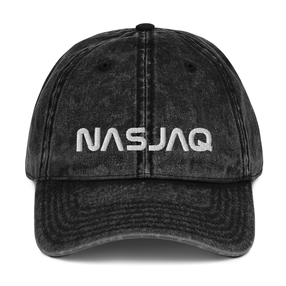 NASJAQ Vintage Embroidered Cap